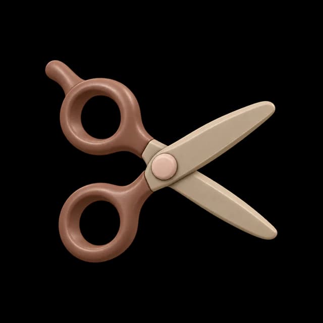 Ceramic salon scissors Open hair-cutting scissors in matte mocha and blush ceramic